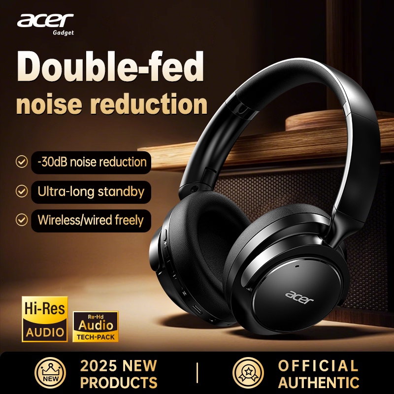 Anc Wireless Over Ear Headphones - Cuffie Bluetooth Wireless Acer Ohr560 Over-Ear,