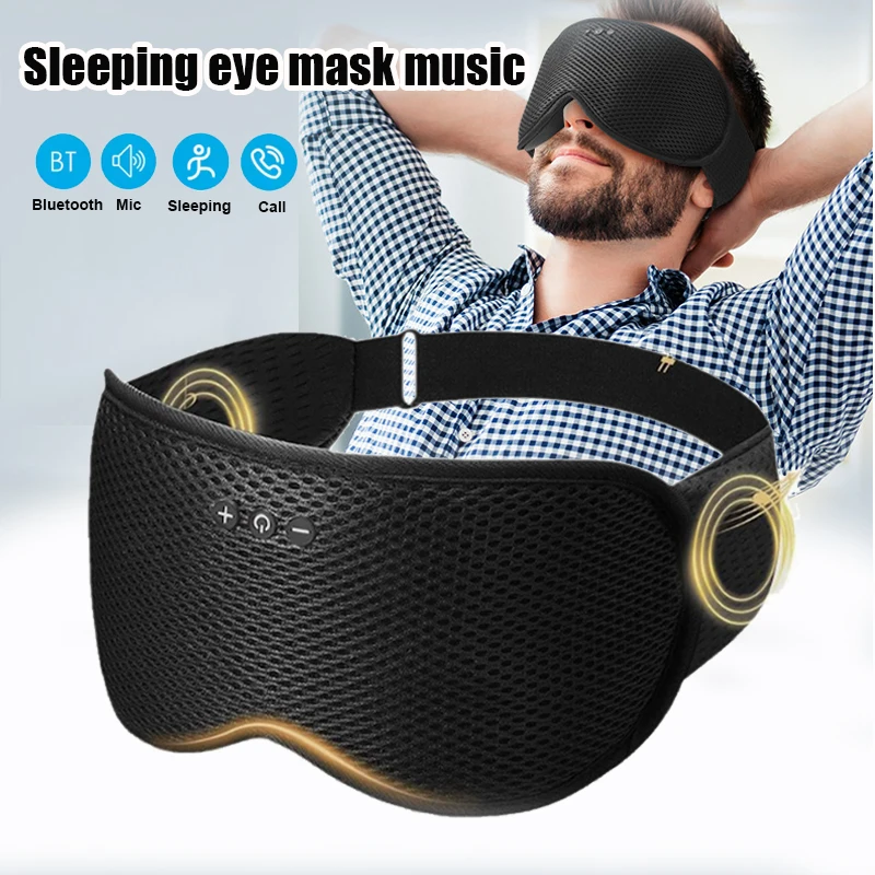 Sleep Mask Headphones Bluetooth - Cuffie Bluetooth Wireless per Dormire, Mascherina