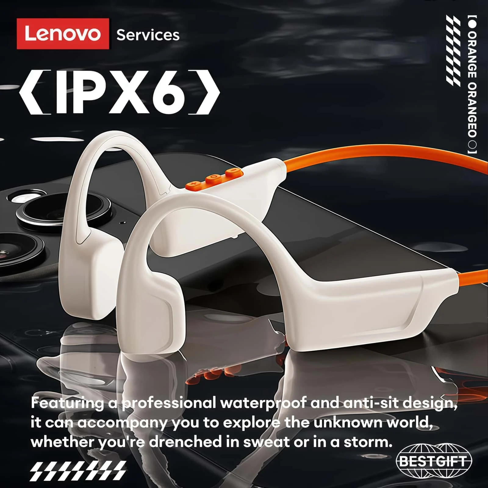Auricolari Lenovo S102 con tec - Bone Conduction Running Headphones recensione e prezzo