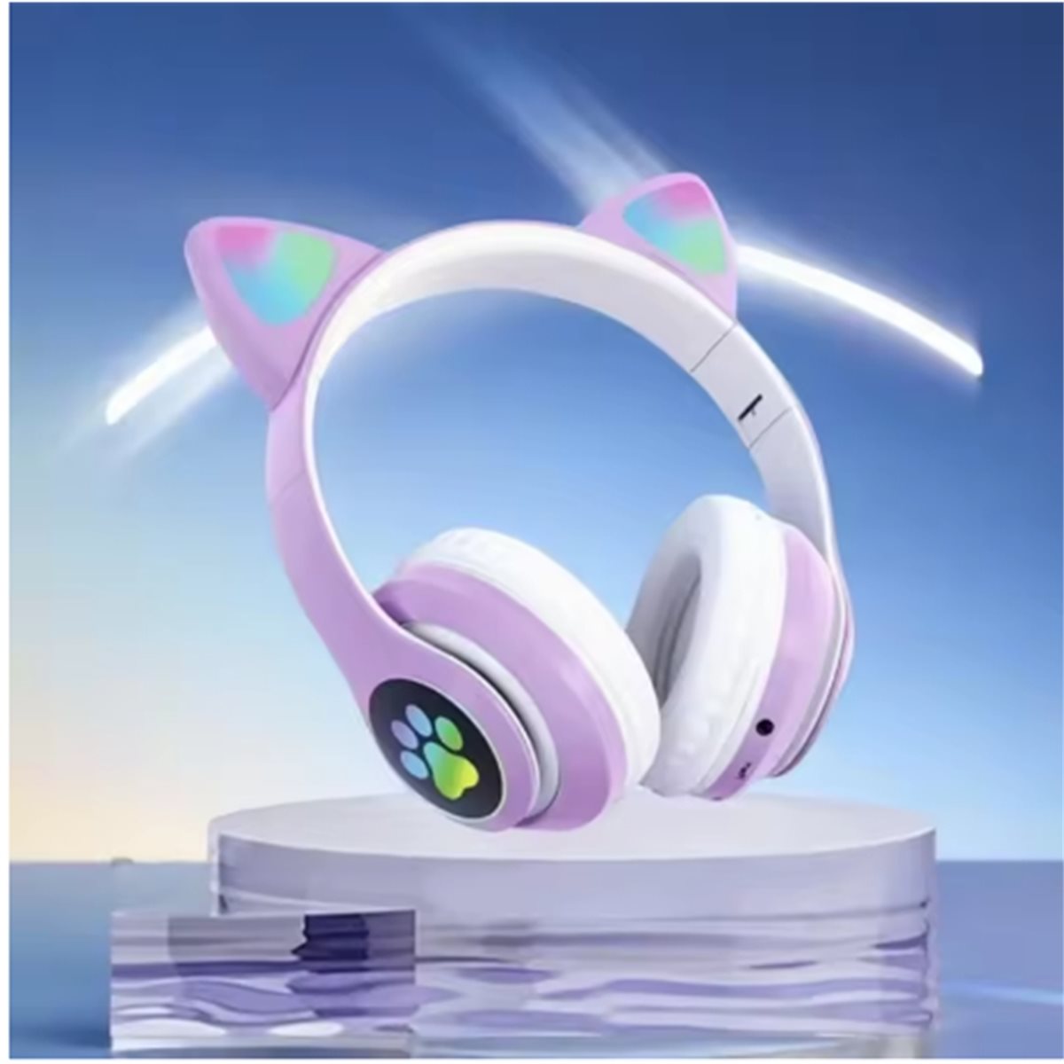 DT[Set di]D1585-Auricolare Blu - Cat Ear Bluetooth Headset Led recensione e prezzo
